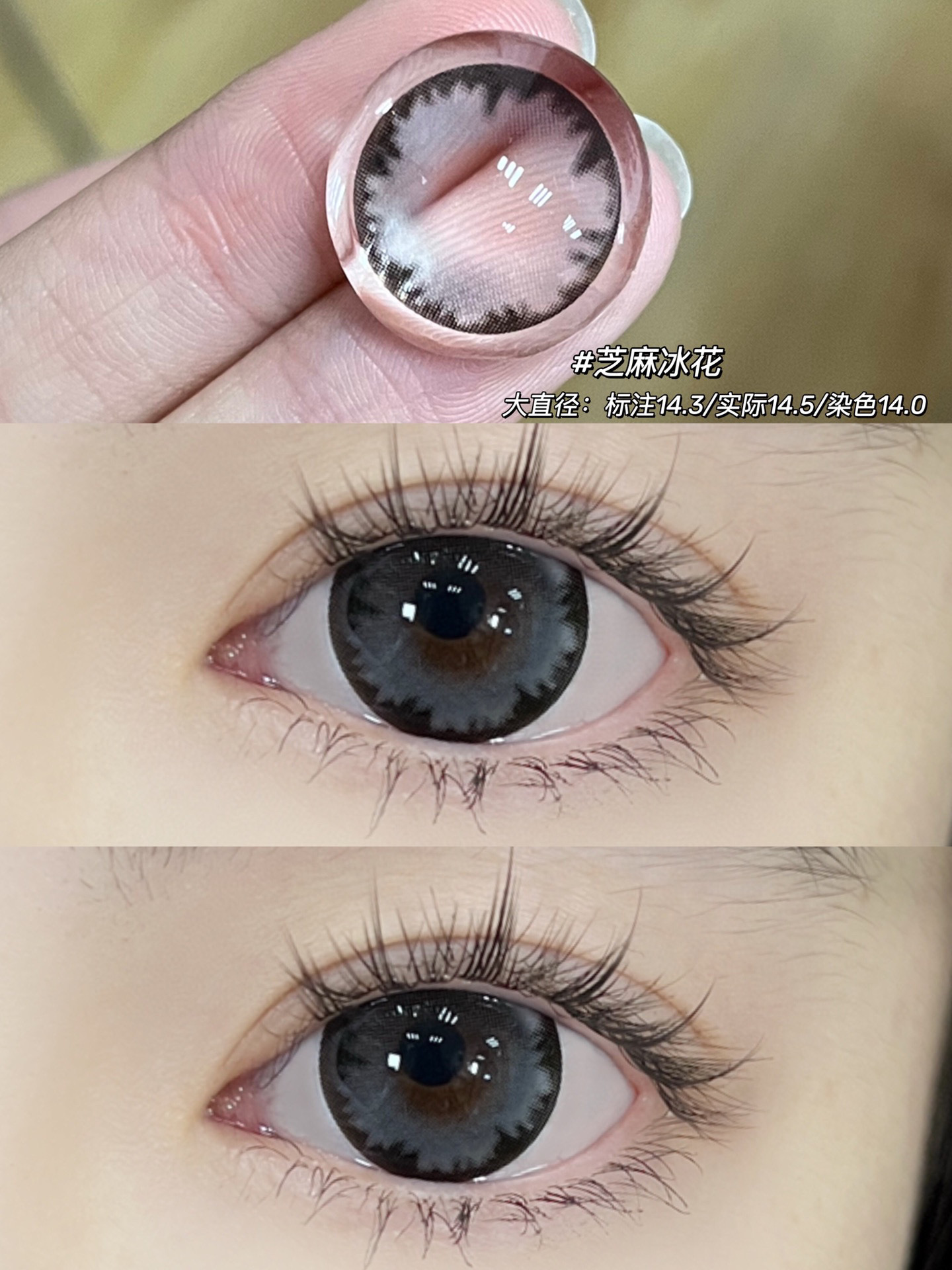 →Moonen leen芝麻冰花DIA：14.5mm 标14.3mm 大冰花Pro版重塑经典经典