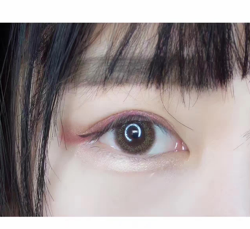 yikameng伊卡萌树叶系列褐色美瞳